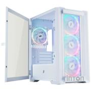Корпус 1stPlayer T4-G-WH-4FS7-W White