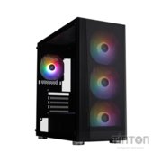Корпус для ПК 1stPlayer FD5-M-BK-4F1