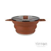 Котел туристичний Tribe Collapsible Pot 2,5 л силіконовий brown (T-FF-0025-brown)