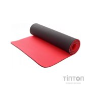 Килимок для фітнесу Ecofit MD9012 двошаровий TPE 183 х 61 х 0,6 см Червоний/чорний (К00026951)