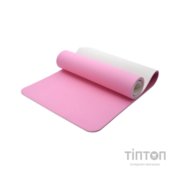 Килимок для фітнесу Ecofit MD9012 двошаровий TPE 183 х 61 х 0,8 см Рожевий/світло-рожевий (К00026948)