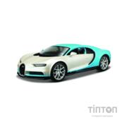 Машина Maisto Bugatti Chiron біло-блакитний - тюнінг (1:24) (32509 white/blue)
