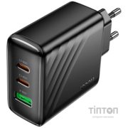 МЕРЕЖЕВЕ ЗАРЯДНЕ HOCO CS26A | 1USB/2TYPE-C, 45W/3A, PD/QC