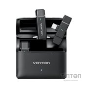 Мікрофон Vention USB-C 2-Pack Wireless Lavalier with Charging Case (NCAB0)