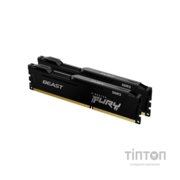Модуль пам'яті для комп'ютера DDR3 8GB (2x4GB) 1600 MHz Fury Beast Black Kingston Fury (ex.HyperX) (KF316C10BBK2/8)