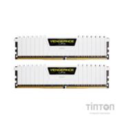 Модуль пам'яті для комп'ютера DDR4 16GB (2x8GB) 3000 MHz LPX White Corsair (CMK16GX4M2B3000C15W)