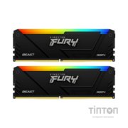 Модуль пам'яті для комп'ютера DDR4 16GB (2x8GB) 3733 MHz Beast RGB Kingston Fury (ex.HyperX) (KF437C19BB2AK2/16)