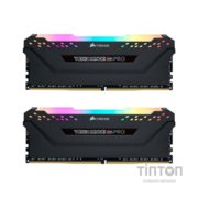 Модуль пам'яті для комп'ютера DDR4 32GB (2x16GB) 3200 MHz Vengeance RGB Pro Black Corsair (CMW32GX4M2E3200C16)