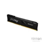 Модуль пам'яті для комп'ютера DDR4 4GB 2666 MHz Fury Beast Black Kingston Fury (ex.HyperX) (KF426C16BB/4)