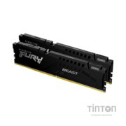 Модуль пам'яті для комп'ютера DDR5 32GB (2x16GB) 6000 MHz Beast Black Kingston Fury (ex.HyperX) (KF560C40BBK2-32)