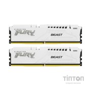 Модуль пам'яті для комп'ютера DDR5 32GB (2x16GB) 6000 MHz FURY Beast White Kingston Fury (ex.HyperX) (KF560C40BWK2-32)