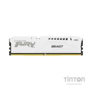 Модуль пам'яті для комп'ютера DDR5 32GB 6000 MHz FURY Beast White Kingston Fury (ex.HyperX) (KF560C40BW-32)