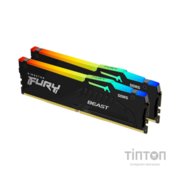 Модуль пам'яті для комп'ютера DDR5 64GB (2x32GB) 4800 MHz FURY Beast RGB Kingston Fury (ex.HyperX) (KF548C38BBAK2-64)