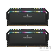 Модуль пам'яті для комп'ютера DDR5 64GB (2x32GB) 6800 MHz Dominator Platinum RGB Black Corsair (CMT64GX5M2B6800C40)
