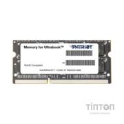Модуль пам'яті для ноутбука SoDIMM DDR3L 4GB 1600 MHz Patriot (PSD34G1600L2S)