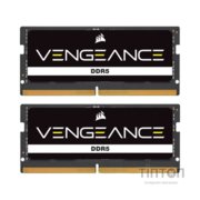 Модуль пам'яті для ноутбука SoDIMM DDR5 32GB (2x16GB) 4800 MHz Vengeance Corsair (CMSX32GX5M2A4800C40)