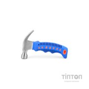 Молоток Voltronic з гвоздодером 155 мм, прогумована ручка, Blue (FM-MM+G/155-B)