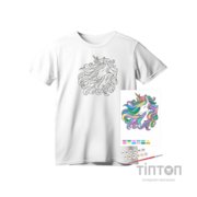 Набір для творчості Rosa футболка-розмальовка, Unicorn, бавовна 100, розмір S (4823098543800)