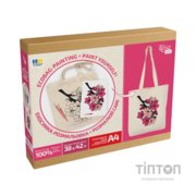 Набір для творчості Rosa Talent екосумка-розмальовка, Flowers, 38х42 см (4823098544623)