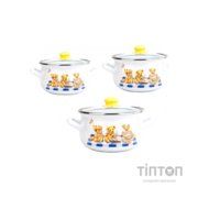 Набір посуду Gusto Плюшеве ведмежа 1,5/л2,1л/3л GT-T-3-Т (90320)