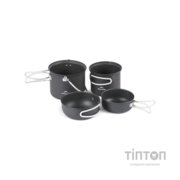 Набір туристичного посуду Naturehike NH18T018-G, алюміній, 2 каструлі, 2 кришки (6927595785515)