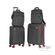Набір валіз 2E Trek (M+S), сірі (2E-SPE-TREK-SET4-GR)