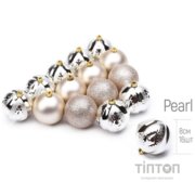 Ялинкова іграшка ColorWay Merry Christmas mix 16 шт (8 см) PEARL (CW-MCB816PEARL)