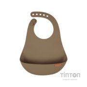Нагрудничок Lovi Granola силіконовий, коричневий (51/031_bro)