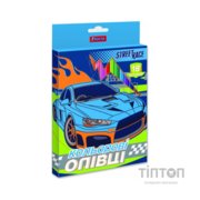 Олівці кольорові 1 вересня Street race пласт. корп. 18 кольорів (290622)