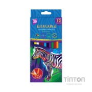 Олівці кольорові Cool For School Erasable стираються, тригранні з гумкою 12 шт (CF15181)