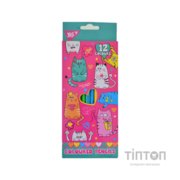 Олівці кольорові Yes Lovely cats 12 кольорів (290533)