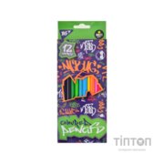 Олівці кольорові Yes Smiley World Pattern 12 кольорів (290529)