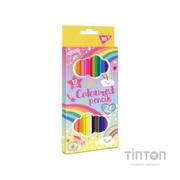 Олівці кольорові Yes Unicorn двокольорові 12 шт (290606)