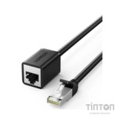 Патч-корд 1м, F/UTP cat 6 RJ-45 extension black Ugreen (U_11279)