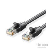 Патч-корд 1м, UTP cat 6 RJ-45 black Vention (IBEBF)