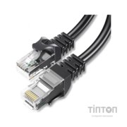 Патч-корд 2м UTP cat 6 RJ45 TopSpeed Ethernet Round Cable Black Essager (EXCWXY-JSA01)