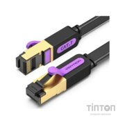 Патч-корд 3м, FTP cat 7 RJ-45 black Vention (ICABI)