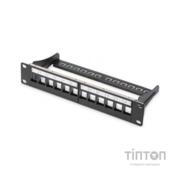 Патч-панель 10" 1U для 12-ти модулів Keystone, набірна DIGITUS (DN-91420)