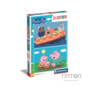 Пазл Clementoni 2 в 1 Peppa Pig, 2 по 20 елементів (24797)