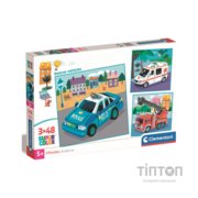 Пазл Clementoni Rescue Vehicles 3 шт по 48 елементів (25318.00)