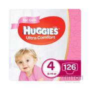 Підгузок Huggies Ultra Comfort Box 4 для дівчаток 126 шт (5029053546896)