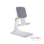 Підставка до планшета та телефона Knight Foldable Desk Mobile Phone Holder Stand (Alloy) White Essager (EZJZM-QS02)