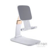 Підставка до планшета та телефона Knight Foldable Desk Mobile Phone Holder Stand (Plastic) White Essager (EZJZM-QSSJ02)