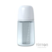 Пляшечка для годування Suavinex Colour Essence, 240 мл, силіконова, 240 мл, фізіологічна соска повільний потік, , світло-блакитн (308653)