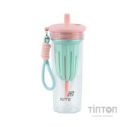 Пляшка для води Kite 650 мл, рожево-зелений (K25-1219-1)