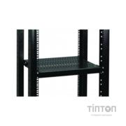 Полка 19" Conteg 1U глуб. 650 мм. до 100кг. RAL9005 (DP-PZ-650)