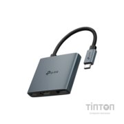 Порт-реплікатор TP-Link USB Type-C 3-в-1 (UH3020C)