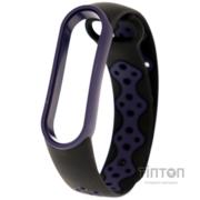 Ремінець Mijobs Mi Band 5 - Silicon SPORT Black/Blue