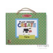 Розвиваюча іграшка Melissa&Doug Магнітний набір-планшет Ферма (MD31325)