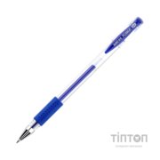 Ручка гелева Baoke 0.5 мм, з грипом, синя, 12 шт (PC880D/F-blue)